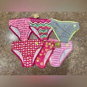 New Crazy 8 Girls’ Underwear – Size M (7/8) – Lot of 6